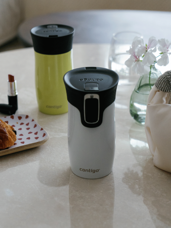Contigo West Loop Mini - Kubek termiczny - 300ml - biały metalik