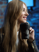 Dr.Bacty Apollo - Kubek na kawę termiczny - 227 ml - Morski - czarny