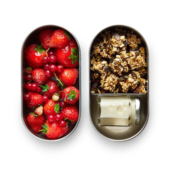 Black+Blum Zestaw 2 lunch boxów stalowych szary