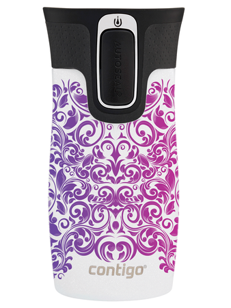Contigo West Loop Mini - Kubek termiczny - 300ml - Glamour - Biały Metalik