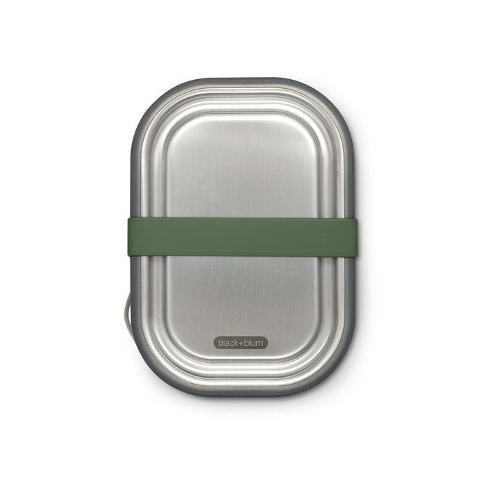 Black+Blum Lunch box stalowy L oliwkowy