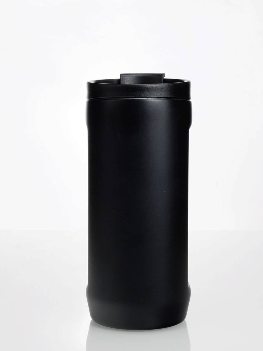 Dr.Bacty Notus - Kubek termiczny na kawę 2w1 - 360 ml - czarny