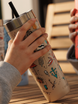 Contigo Luxe Tumbler - Kubek termiczny ze słomką - 720ml - Summer - Brown Sugar