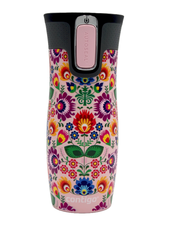 Contigo West Loop 2.0 - Kubek termiczny - 470ml - Folklor - Różowy Mat