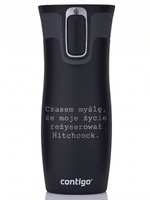 Kubek termiczny Contigo West Loop 2.0 470 ml -Hitchcock - czarny
