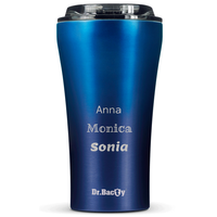 Kubek termiczny na kawę Dr.Bacty Apollo 2.0 - 360 ml - Monaco Blue - Z twoim grawerem