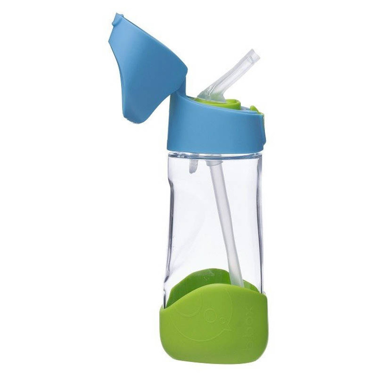 B.Box Butelka tritanowa ze słomką 450ml Ocean Breeze