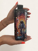 Dr.Bacty - Kubek termiczny do kawy - 360 ml - Czarny - NASA