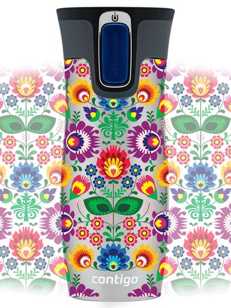 Contigo West Loop 2.0 - Kubek termiczny - 470ml - Folklor - Stalowy