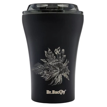 Dr.Bacty Apollo - Kubek na kawę termiczny - 227 ml - Morski - czarny