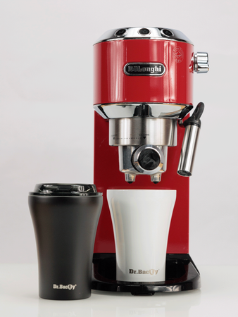 Kubek termiczny do kawy z powłoką ceramiczną Dr.Bacty Apollo 227 ml - czarny