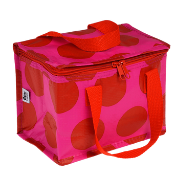 Rex London Torba termiczna na lunch Kropki czerwono-różowa