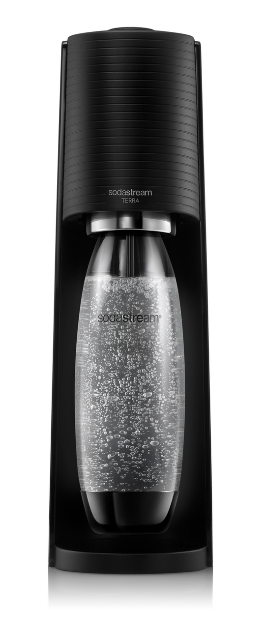 Saturator do wody gazowanej SodaStream TERRA czarny'+ butelka + nabój CO2