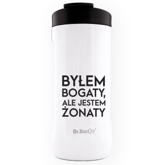 Dr.Bacty Notus - Cooler na puszkę - 360 ml - Dla męża - biały