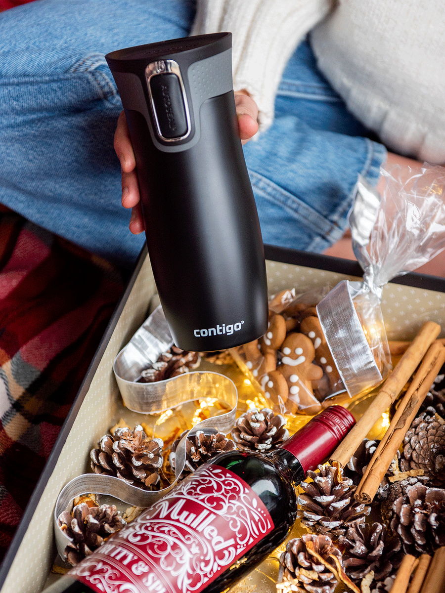 Contigo West Loop 2.0 - Kubek termiczny z grawerem - 470ml - Czarny