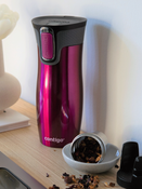Contigo West Loop 2.0 - Kubek termiczny - 470ml - Jestem Nauczycielem - Malinowy