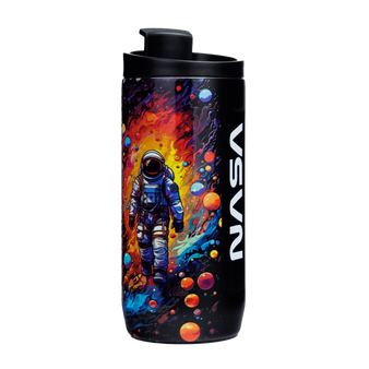 Dr.Bacty - Kubek termiczny do kawy - 360 ml - Czarny - NASA