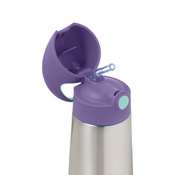 b.box Bidon Termiczny ze Słomką Stalowy 350ml Lilac Pop