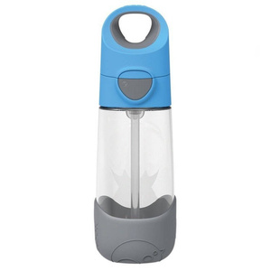 B.Box Butelka tritanowa ze słomką 450ml Blue Slate