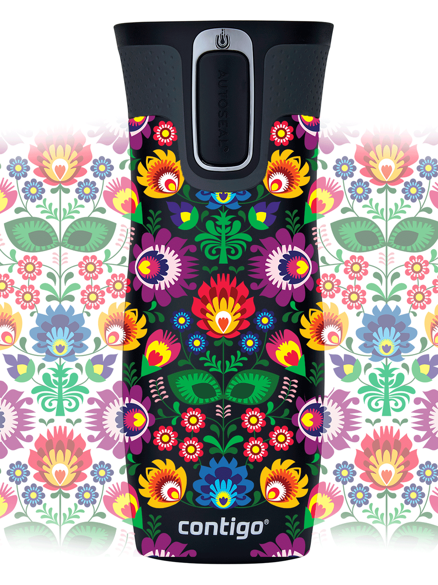 Contigo West Loop 2.0 - Kubek termiczny - 470ml - Folklor - Czarny Mat