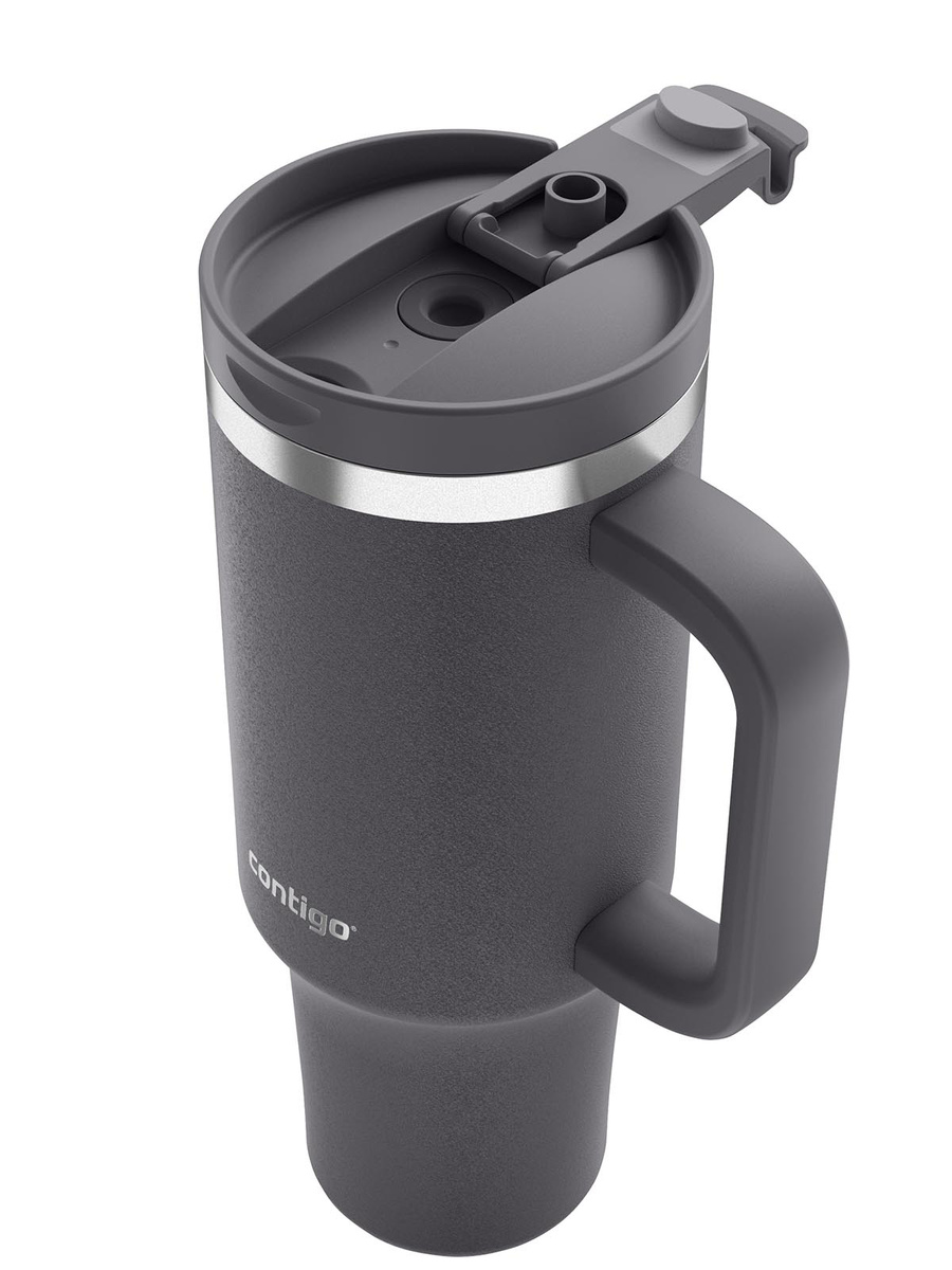 Contigo Streeterville Tumbler - Kubek termiczny ze słomką - 1200 ml - Darkstone