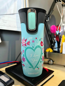 Contigo West Loop 2.0 - Kubek termiczny - 470ml - I love You - Błękitny Mat