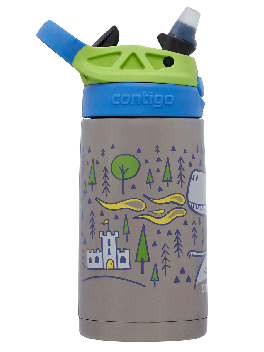 Contigo Easy Clean - Bidon termiczny dla dziecka - 380ml Zielony Smok
