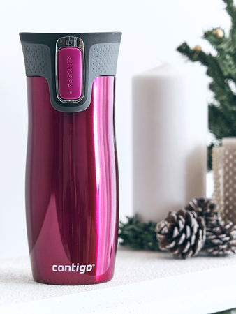 Contigo West Loop 2.0 - Kubek termiczny z grawerem - 470ml - Malinowy