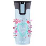 Contigo West Loop 2.0 - Kubek termiczny - 470ml - I love You - Błękitny Mat