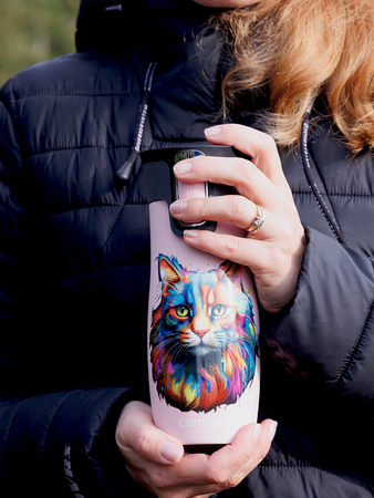 Contigo West Loop 2.0 - Kubek termiczny - 470ml - Kot - różowy Mat