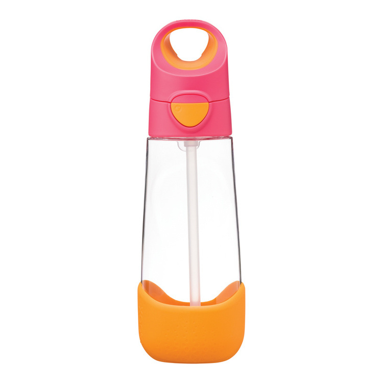 B.Box Butelka na wodę tritanowa ze słomką 600ml Strawberry Shake b.box