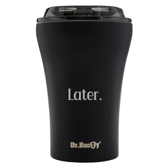 Dr.Bacty Apollo - Kubek wielokrotnego użytku - 227 ml - Later - czarny