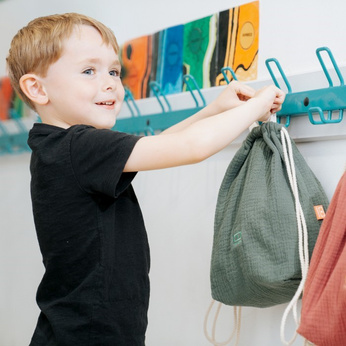 Monbento Lunchbag plecaczek Buddy Green Natural