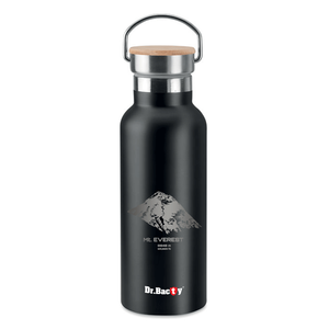 Dr.Bacty Iris - Butelka termiczna personalizowana - 500 ml - Czarna - Mount Everest