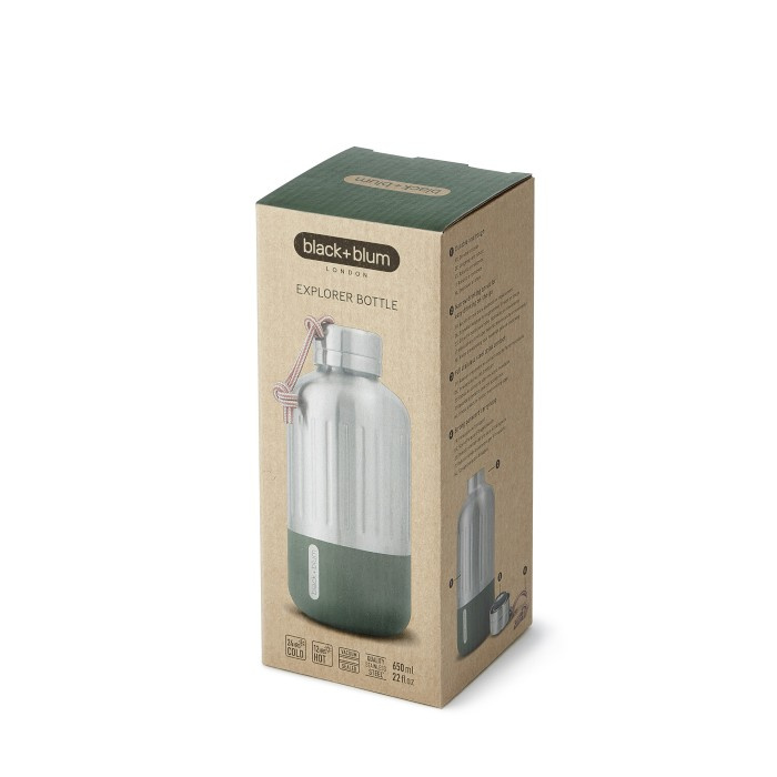 Black+Blum Butelka stalowa EXPLORER 650 ml oliwkowa