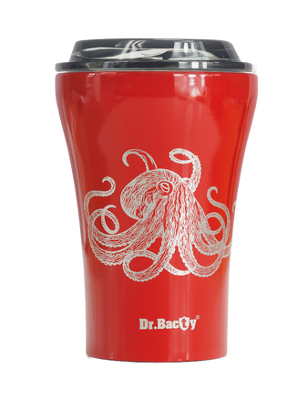 Dr.Bacty Apollo - Kubek termiczny do samochodu - 227 ml - Dla nurka - czerwony