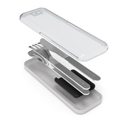 Monbento Zestaw sztućców podróżnych Slim Box Black