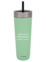 Contigo Luxe Tumbler - Kubek termiczny ze słomką z grawerem - 720ml - Cucumber