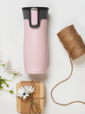 Contigo West Loop - Kubek termiczny z grawerem - 470ml - różowy Mat