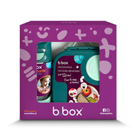 b.Box Zestaw Prezentowy Mini Lunchbox + Bidon ze Słomką 450ml Emerald Forest