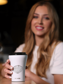 Dr.Bacty Apollo - Kubek na kawę - 227 ml - Muszla - biały