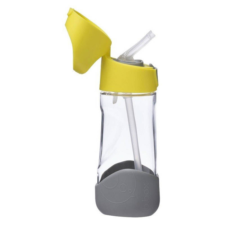 B.Box Butelka tritanowa ze słomką 450ml Lemon Sherbet