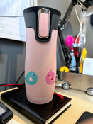 Contigo West Loop 2.0 - Kubek termiczny - 470ml - Ptaszkowe love - Różowy Mat