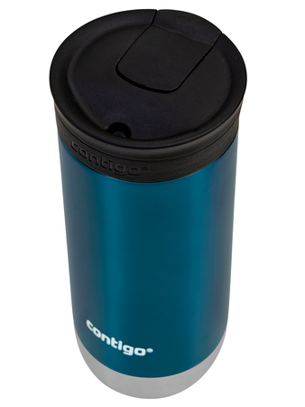 Contigo Huron 2.0 - Kubek termiczny na kawę - 470ml - Ptaszkowe love - Niebieski