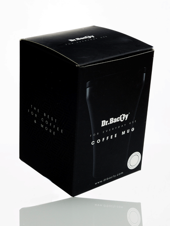 Dr.Bacty Apollo - Kubek termiczny do kawy - 227 ml - biały