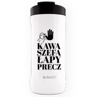 Dr.Bacty Notus - Kubek termiczny - 360 ml - Kubek szefa - biały