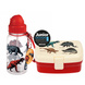 Rex London Zestaw śniadaniowy lunchbox i bidon Dinozaury