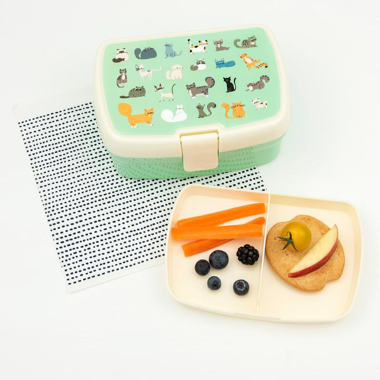 Rex London Lunchbox z wyjmowaną tacką Koty