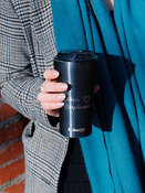 Dr.Bacty Apollo 2.0 - Kubek termiczny na kawę - Eliksir cierpliwości - 360 ml - Gunmetal