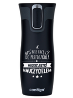 Contigo West Loop 2.0 - Kubek termiczny - 470 ml - Dla Przedszkolanki - Czarny Mat